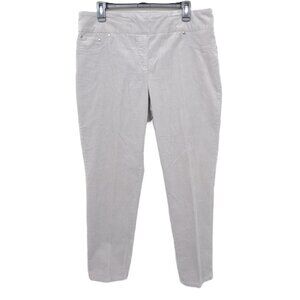 Ruby Rd. Plus Size 14 Grey Cotton Stretch High Rise Jeans Pants